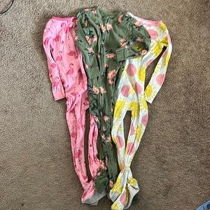 Lot Girls Footies Pjs
